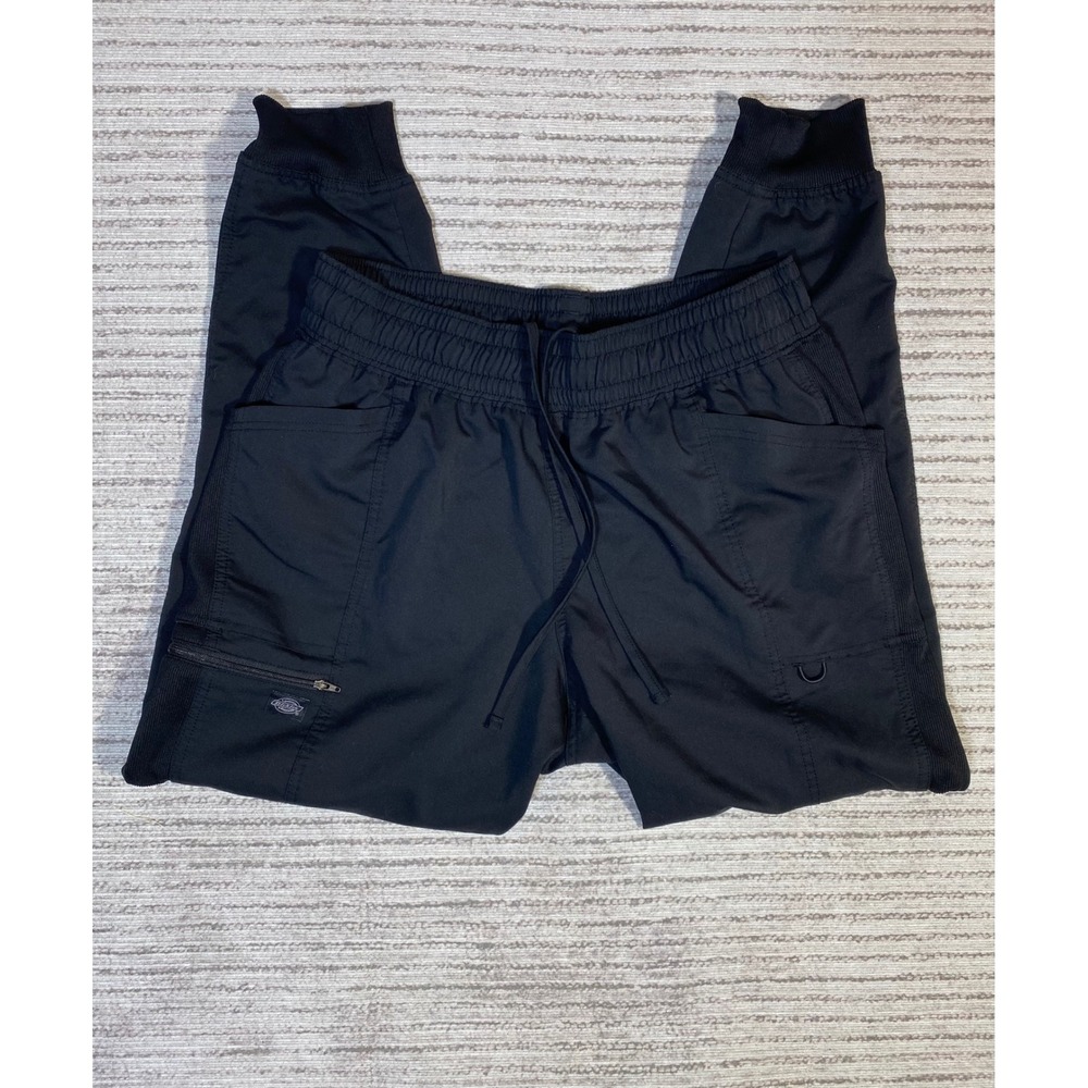 Dickies Medical Dynamix Jogger Scrub Pants Black DK155 Large L/G/G